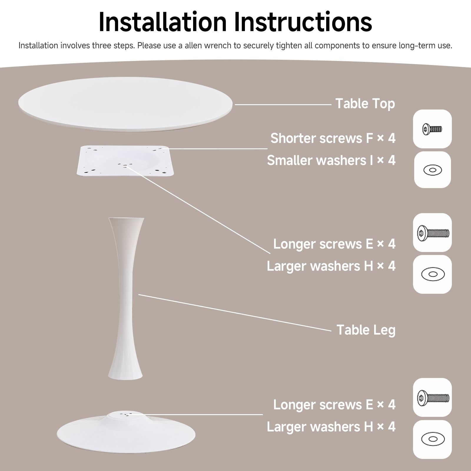 31.5" Small Round Dining Table for 2-4, White Modern Circle Kitchen Table, Space Saving, for Dining Room Apartment Office